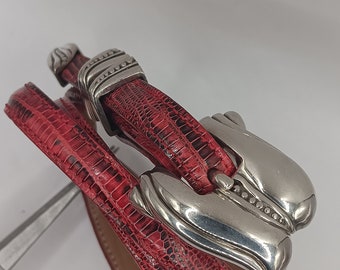 Belt Black Southwest Style Leather Silver Detail Silver  display picture 1