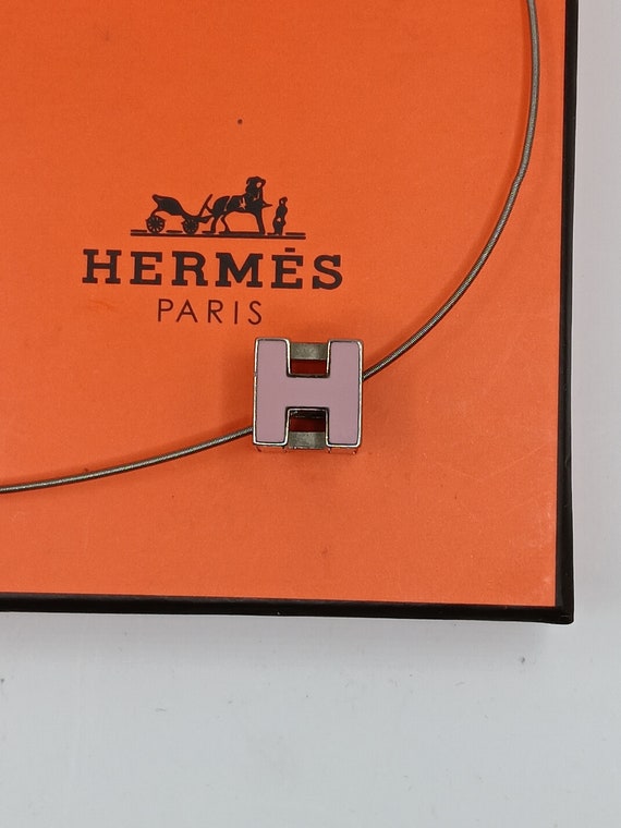 Auth Hermes H Cube necklace