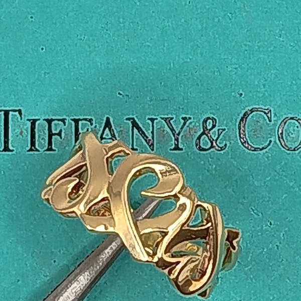 Authentic Vintage Tiffany 18kt 3 Hearts ring