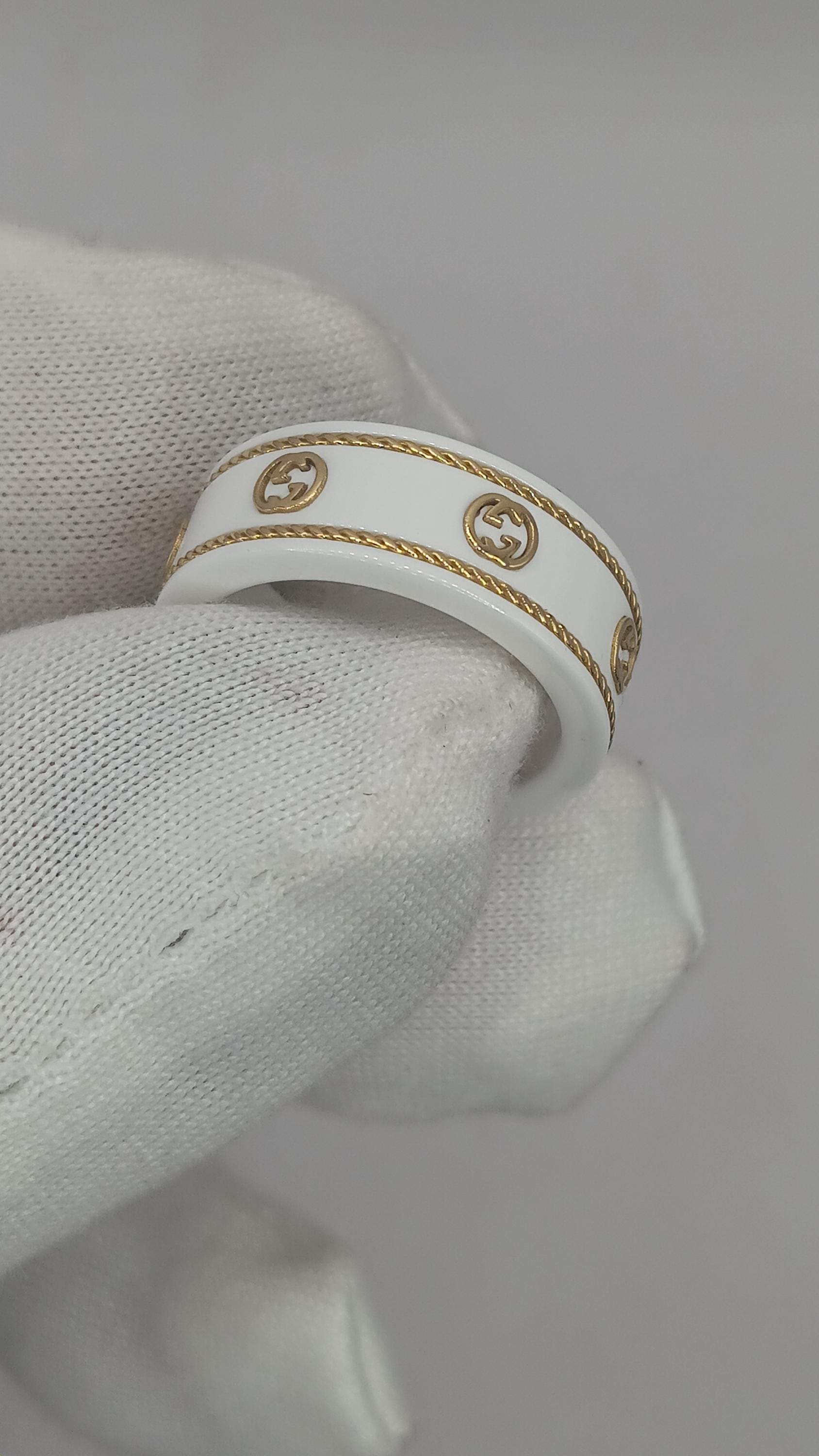 Gucci 18kt Ceramic Ring - Etsy