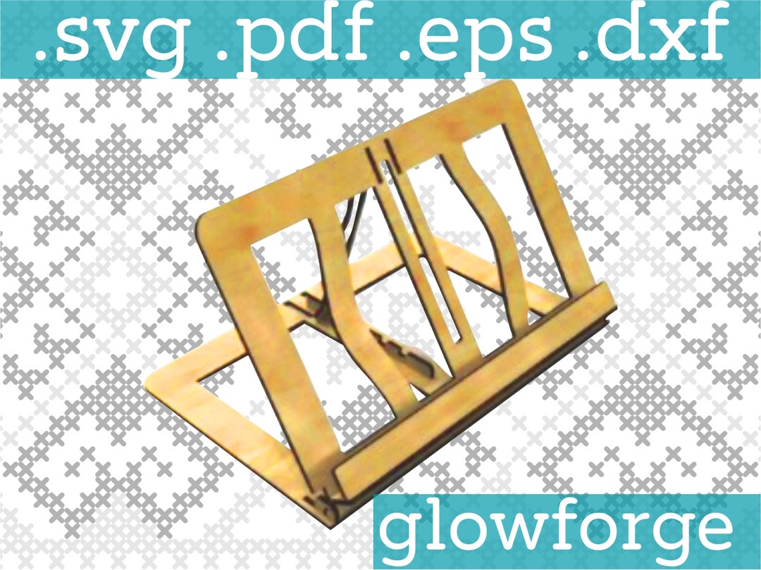 Book Stand Laser Cut Files SVG Laser Cut Laser Files Etsy