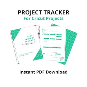 Project planner for Cricut projects, Printable PDF, Letter Size, Instant Download, Digital File, Cricut Project Tracker