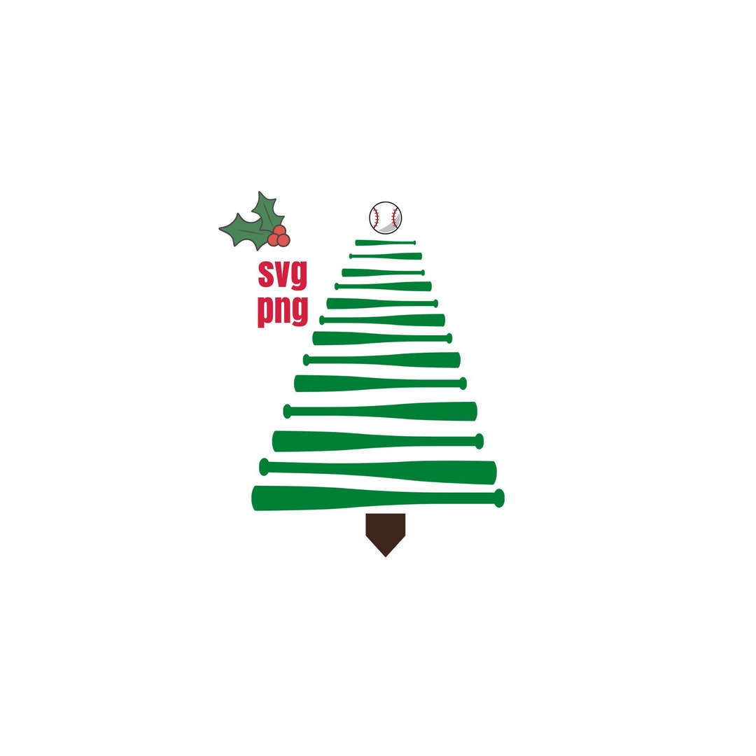 Baseball Christmas Tree SVG, Baseball Christmas SVG, Baseball SVG for