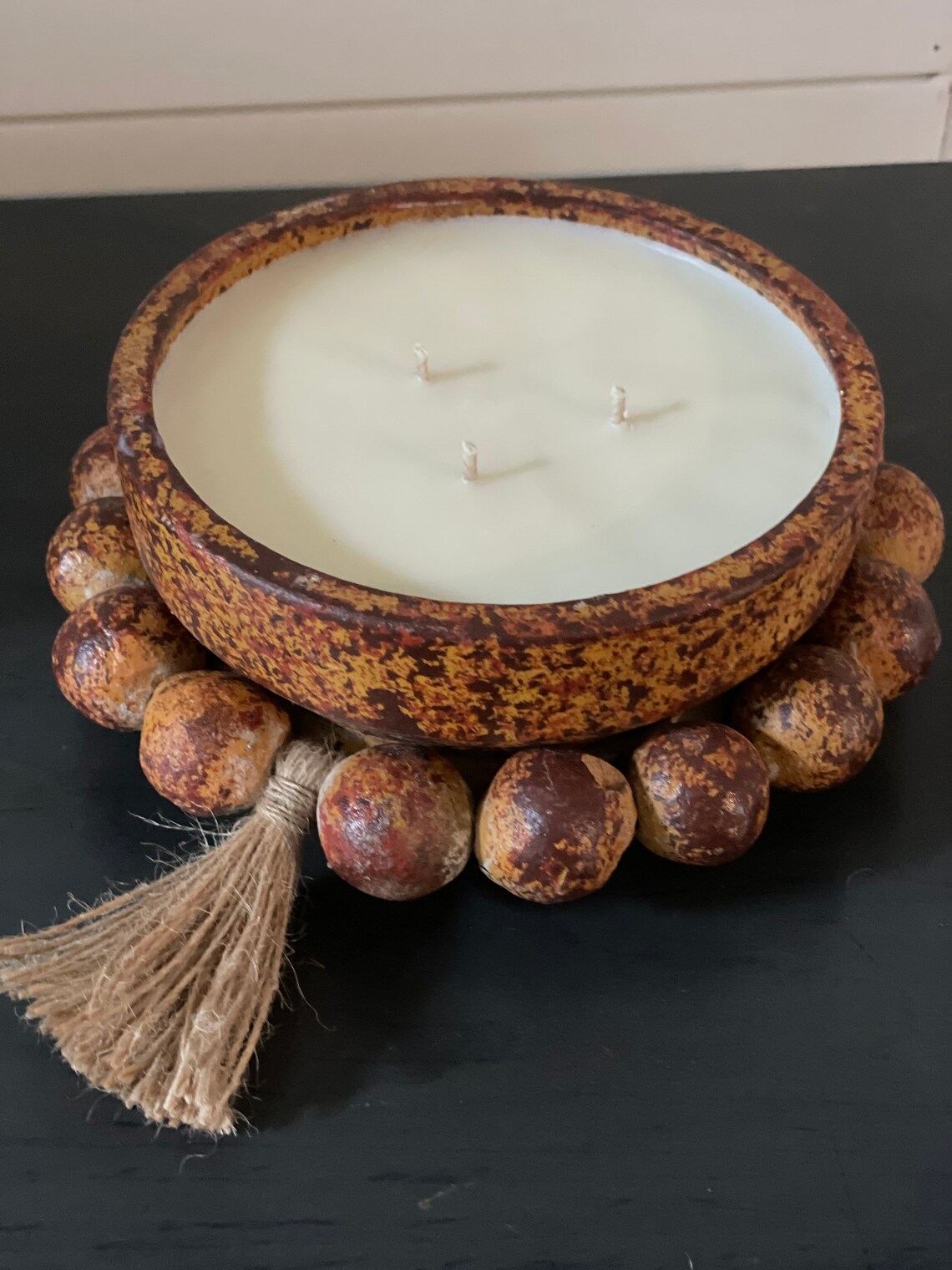 Saffron & Tobacco Candles Highly scented 3 Wick Candle Etsy