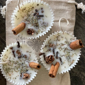 Juniper Berry & Pine  Handmade Fire Starters,Set of 3, Natural Soy Wax, Eco Friendly, Gift for Camper, Gift for Home, Fire Pit, Campfire