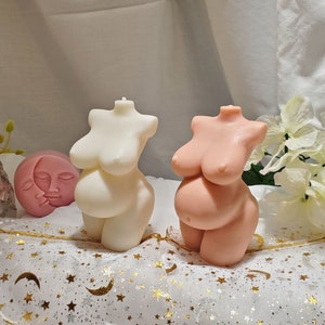 Pregnant Mom Torso Shape Candle,  Mom to be, Expecting Lady Torso Candle, Expecting Mother, Novelty Woman Candle, Body Candle
