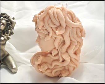 Medusa Candle, Greek Mythology Gorgon, Spiritual Goddess Ritual