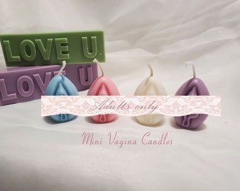 Handmade Mini Vagina Candle, Mature Content, Mini Vagina Candle,  Yoni Candle, Bachelor/Bachelorette • Party Favors • Novelty Gift,