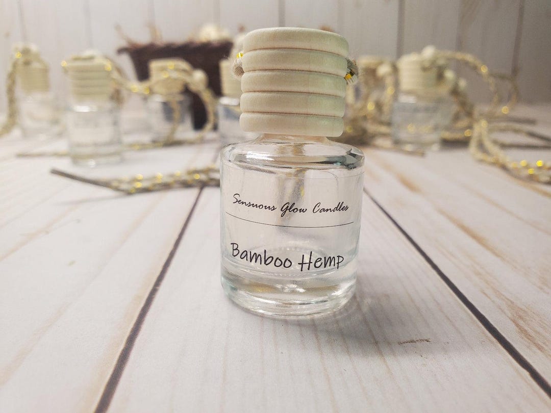 Bamboo Hemp Scented Hanging Car Diffuser, Auto and Home Air Freshener ...