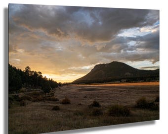 Impresión fotográfica del amanecer en Sheep Lakes - Decoración de pared de montaña de Colorado