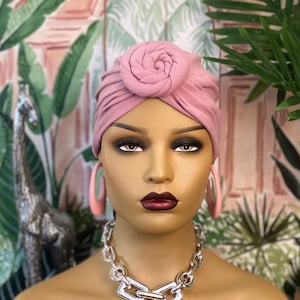PINK Pre-Tied Turban | Cotton Light-Weight Headwrap