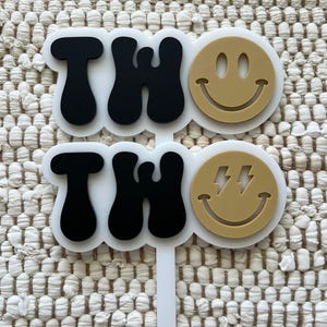 Acrylic Cake Topper | Second Birthday | Two Cool
