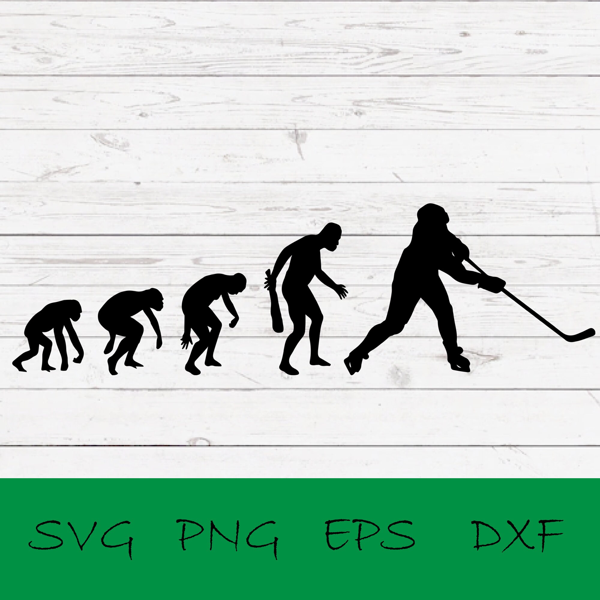 Evolution Ice Hockey SVG Evolution Ice Hockey PNG Evolution Etsy