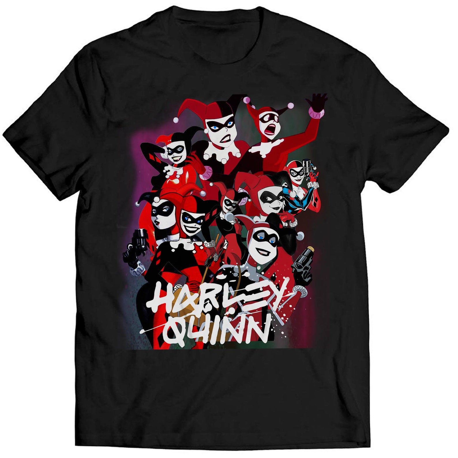 Harley Quinn TShirt Batman Movies DC Comics Vintage TShirt Etsy