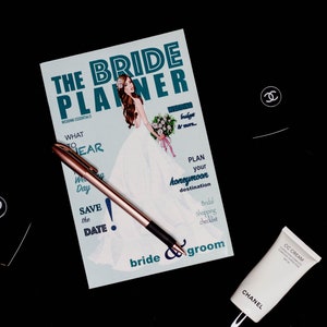 The Bride Planner, Wedding Planner, Wedding Journal, Planner, Journal Turquoise