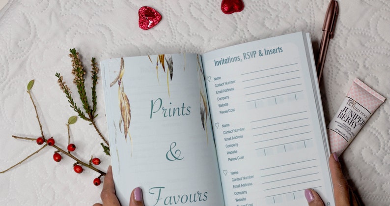 The Bride Planner, Wedding Planner, Wedding Journal, Planner, Journal bild 5