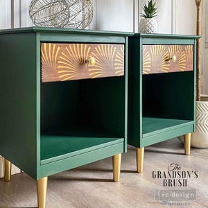 Geo Wave Furniture Transfer - Redesign with Prima Decor Transfer