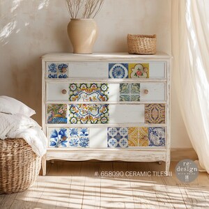 Ceramic Tiles II Furniture Transfer - Rub on Decor Transfer by Redesign with Prima