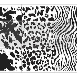 Animal Patterns Mini Furniture Transfer - Redesign with Prima Decor Transfer ~ 3 Distinct Sheets