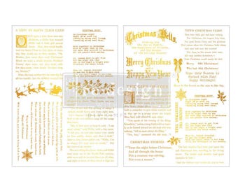 Golden Tidings - Kacha Gold Middy Decor Transfer - Redesign with Prima