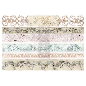 Distressed Borders II Decor Transfer - Rub on Furniture Decal by Redesign with Prima