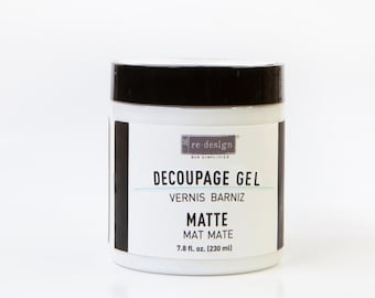 Decoupage Varnish Matte – 1 JAR, 230ML - Decoupage Medium Decoupage adhesive