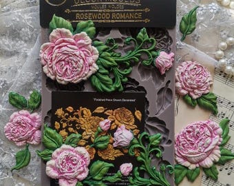 Rosewood Romance Decor Mould - Redesign with Prima Silicone Mold