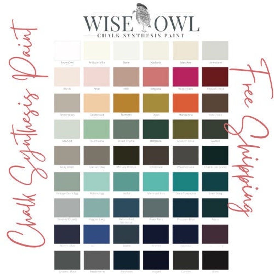 CHALK SYNTHESIS PAINT Wise Owl Chalk Paint for Furniture and