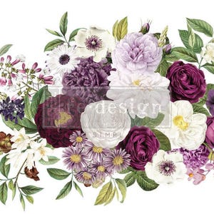 Meet Me In The Garden Decor Transfer - Rub on Furniture Decal Transfer by Redesign with Prima 24&quot;x 35&quot;