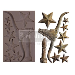 Wild West Whispers - Redesign with Prima Decor Mould - Western Silicone Mold