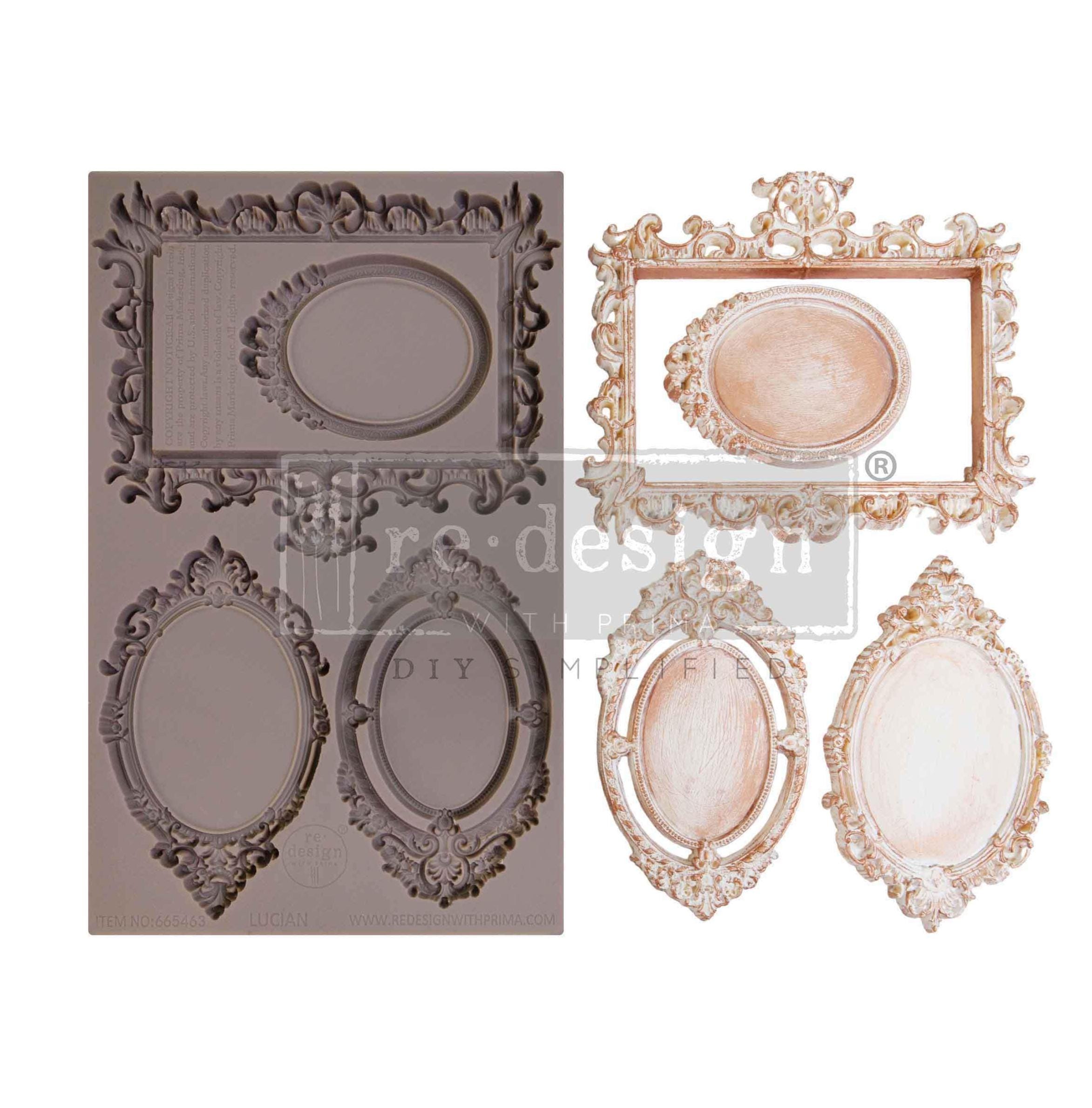 Lucian Silicone Mold - Redesign With Prima Decor Moulds - 1