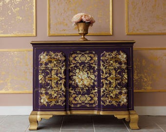 Transferencia para muebles Orleans Kacha - Transferencia decorativa para frotar de Redesign with Prima - 61 x 89 cm