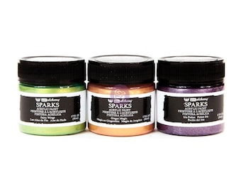 Carnival Sparks Metallic Acrylic Paint - Art Alchemy by Finnabair - Mixed Media Paint - Redesign with Prima