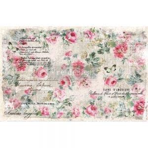 Floral Wallpaper Furniture Decoupage - Redesign Decoupage Décor Tissue Paper - Flower Craft Paper