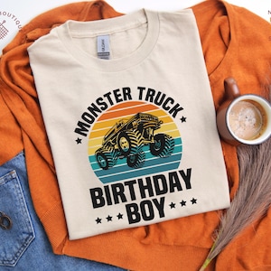 Monster Truck Birthday Shirts | Custom Family Matching Tees I Birthday Boy Shirt I Personalized Family Gift