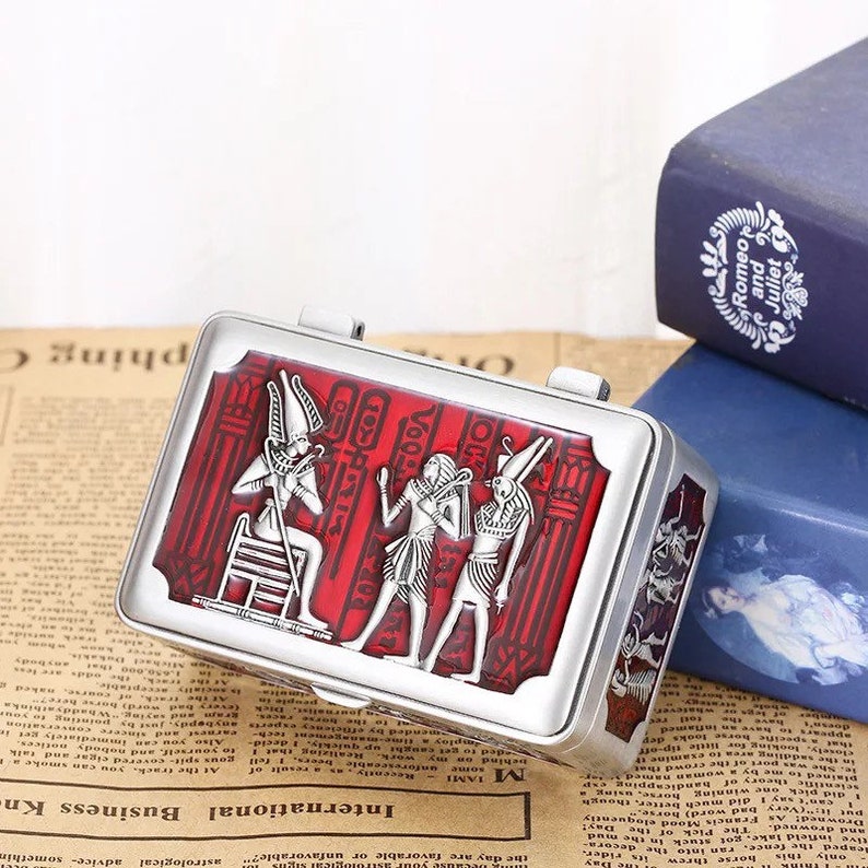 Ancient Egypt Jewelry Box Egyptian Trinket Vintage Egypt Etsy