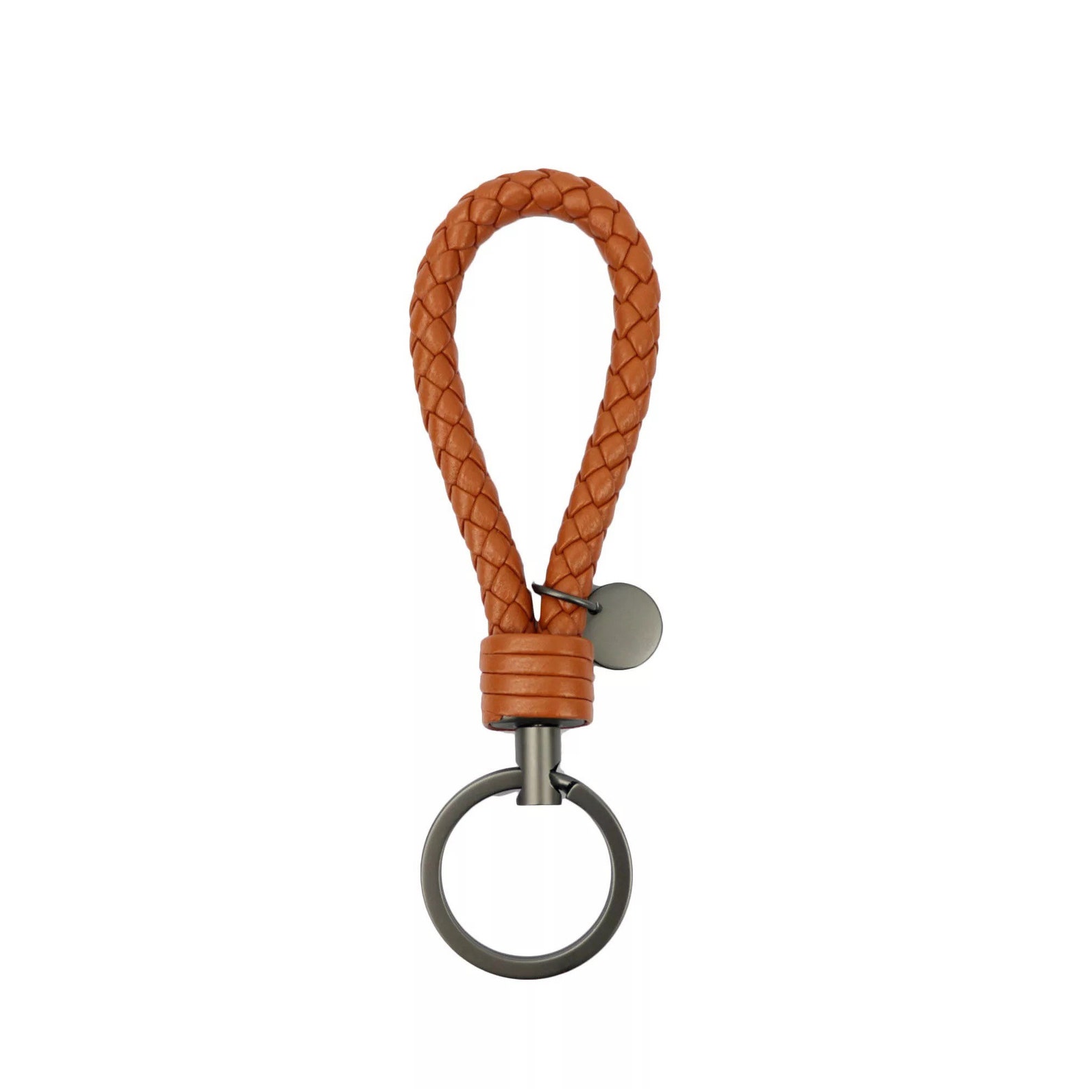 Braided Leather Keychain Leather Keychain Braided Rope Key Etsy