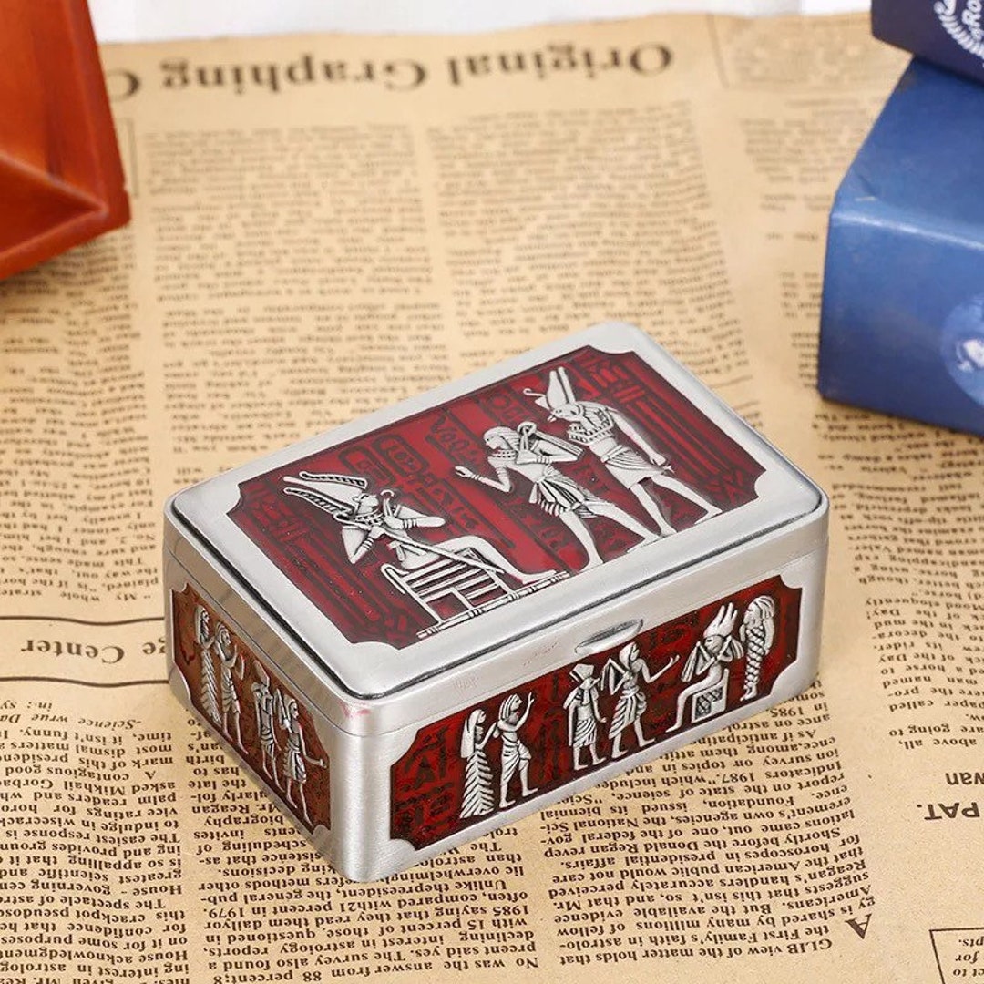 Ancient Egypt Jewelry Box Egyptian Trinket Vintage Egypt Etsy