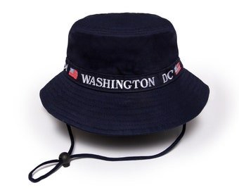 Washington DC Bucket Hat one size fits the most navy