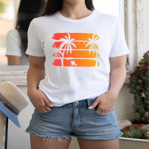 Retro summer vintage svg png beach tshirt digital clip art design sublimation for shirt , mug , pillow, and other usage