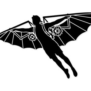 Birdman Silhouette Svg Png: Bold Design for Cutting Projects - Etsy