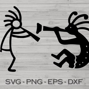 Archivo Kokopelli svg para tablas de cortar camisetas latas de vidrio y otros usos