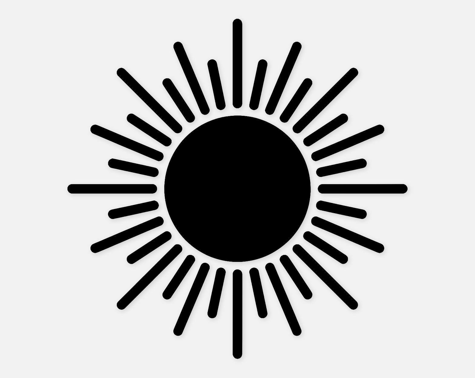 Radiant Svg Radiant Sun Svg Png: Bold Design for Stickers and Wall Art - Etsy