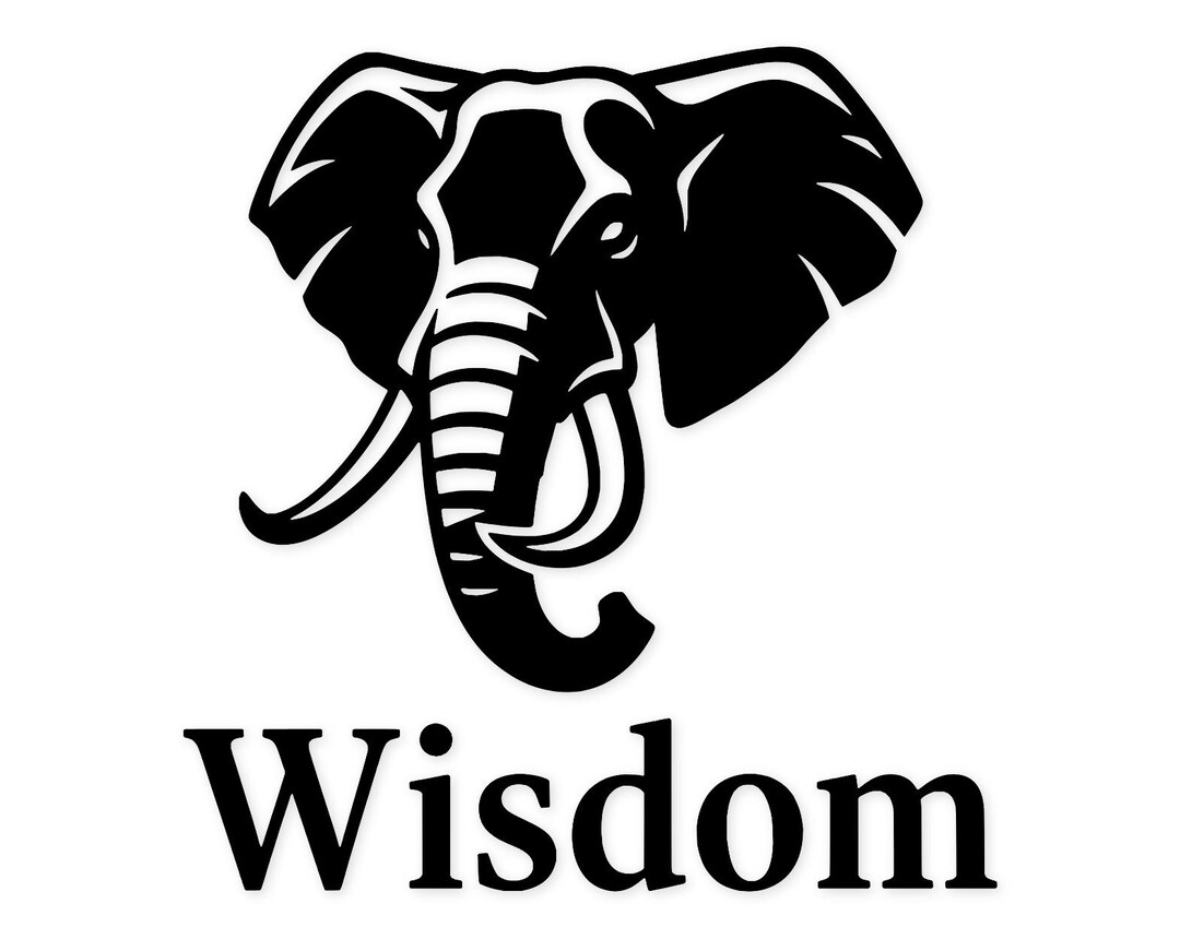 Elephant Wisdom Svg Png: Elegant Design for Crafts - Etsy
