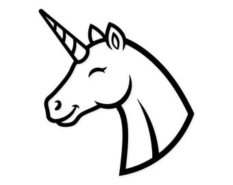 Smiling Unicorn Head Svg Png: Cut Ready Digital Design For Cricut Silhouette