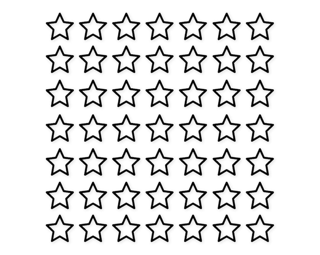 Star Underline Pattern Star Outline Pattern Svg Png: Bold Design for Crafts - Etsy