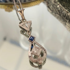 Art Deco Diamond Pendant