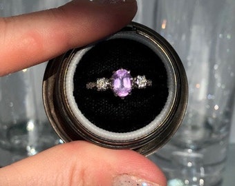 Antique Amethyst and Diamond Ring