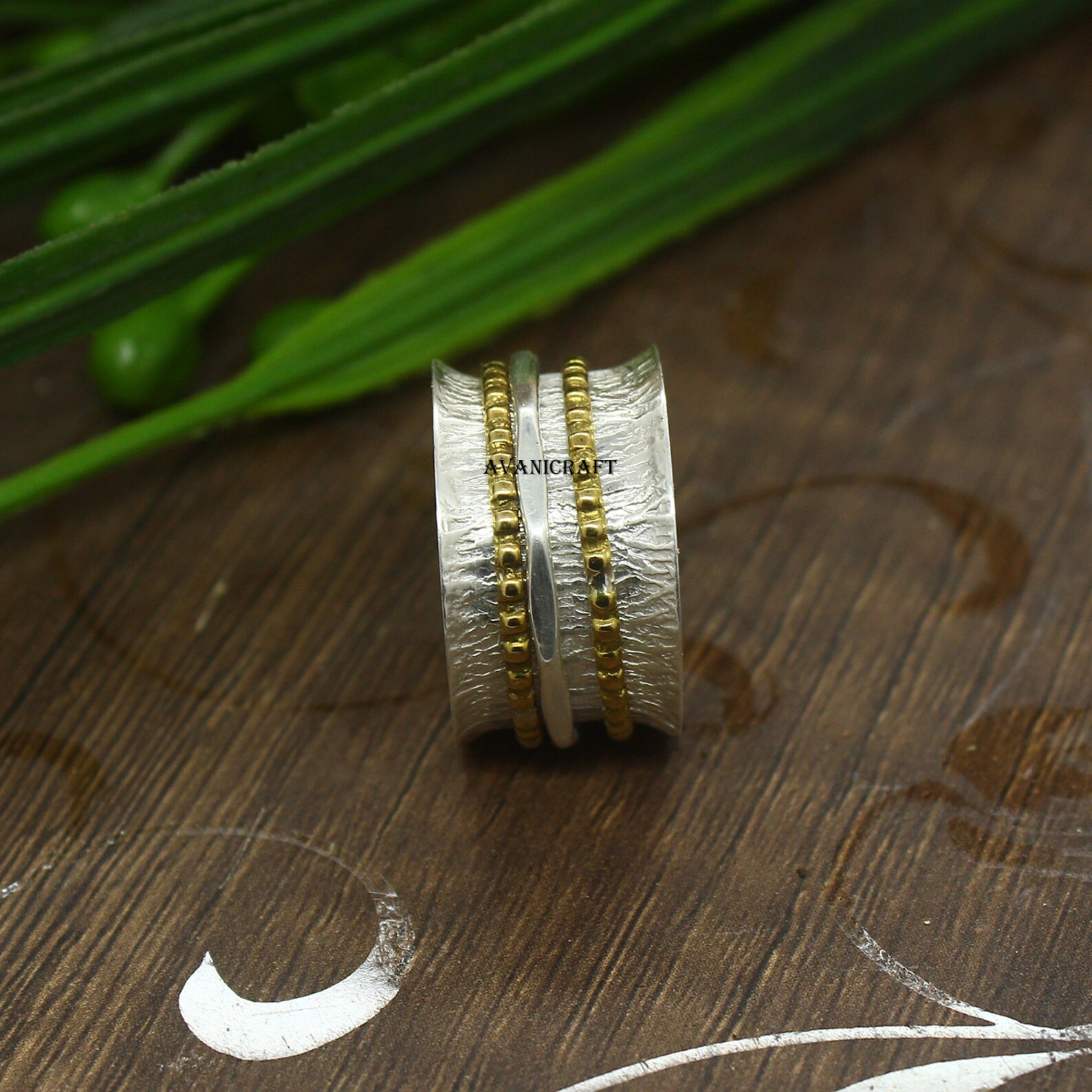 Kunstvoller Spinner Band Ring 925 Sterling Silber Schmuck Etsy.de