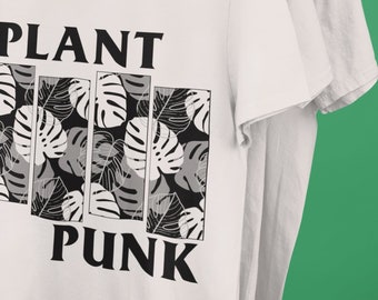 Plant Punk Shirt, Vegan, Black Flag, Straight Edge, Vegan Clothing, Plant Based, Organic, Fair, Animal Rights, Punk